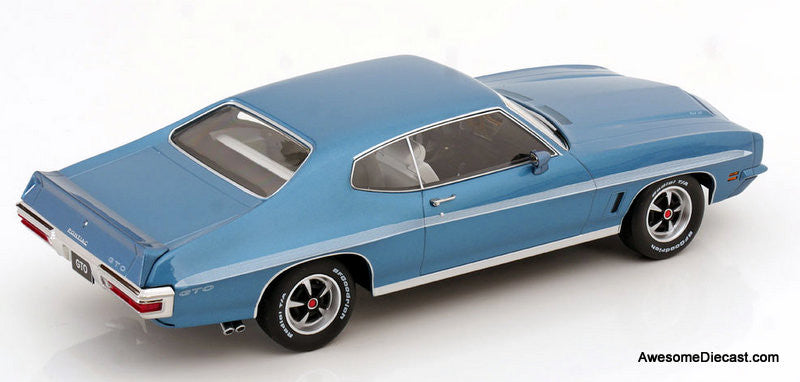 1972 Pontiac Lemans GTO, Metallic Blue 1:18 Diecast Model Car by KK Scale