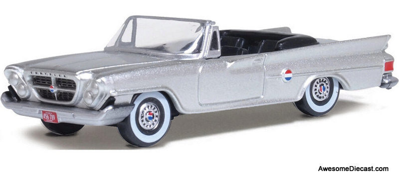 1961 Chrysler 300 Convertible, Sheffield Silver 1:87 Diecast Model Car by Oxford Diecast