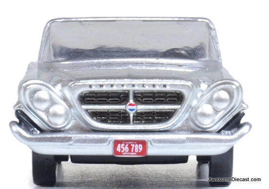 1961 Chrysler 300 Convertible, Sheffield Silver 1:87 Diecast Model Car by Oxford Diecast