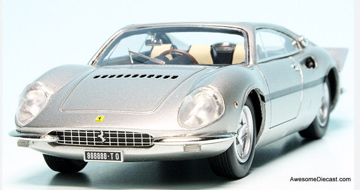 Masterpiece by AutoCult 1:43 1966 Ferrari 365p Posti, Silver