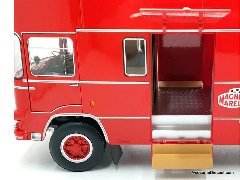 1967 Fiat OM 150 Rolfo Ferrari Race Team Transporter 1:18 Diecast Model Truck by CMR