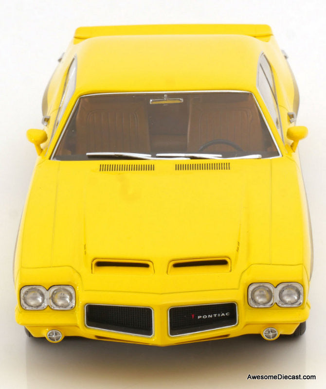1972 Pontiac Lemans GTO, Yellow 1:18 Diecast Model Car by KK Scale