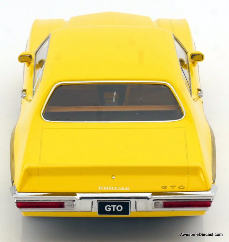 1972 Pontiac Lemans GTO, Yellow 1:18 Diecast Model Car by KK Scale