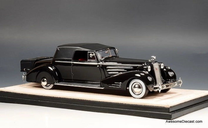 Stamp Models 1:43 1934 Cadillac 452D V16 Victoria Convertible (Roof Up), Black