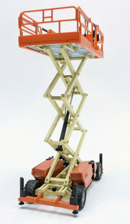 RARE!! JLG 1:32 3394RT Rough Terrain Scissor Lift, Orange