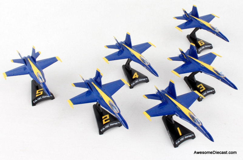 Blue Angel 6 Piece Gift Set 1:150 Diecast Model Plane by Postage Stamp
