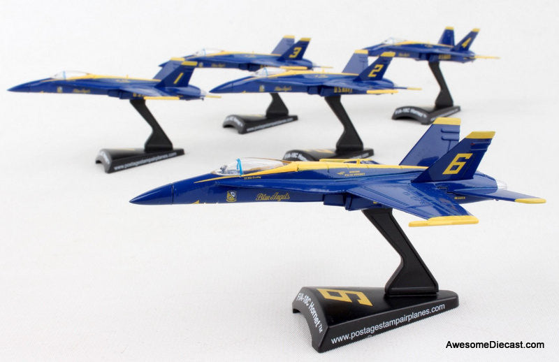 Blue Angel 6 Piece Gift Set 1:150 Diecast Model Plane by Postage Stamp