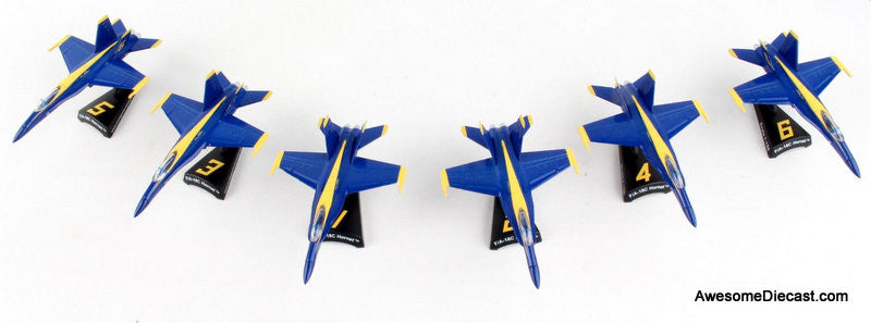 Blue Angel 6 Piece Gift Set 1:150 Diecast Model Plane by Postage Stamp