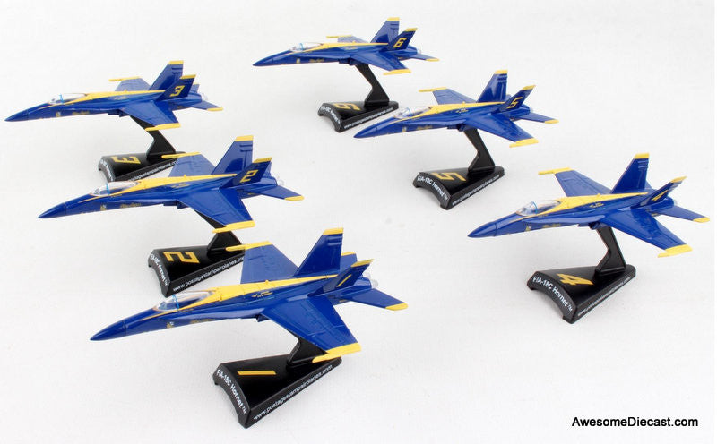 Blue Angel 6 Piece Gift Set 1:150 Diecast Model Plane by Postage Stamp