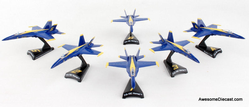 Blue Angel 6 Piece Gift Set 1:150 Diecast Model Plane by Postage Stamp