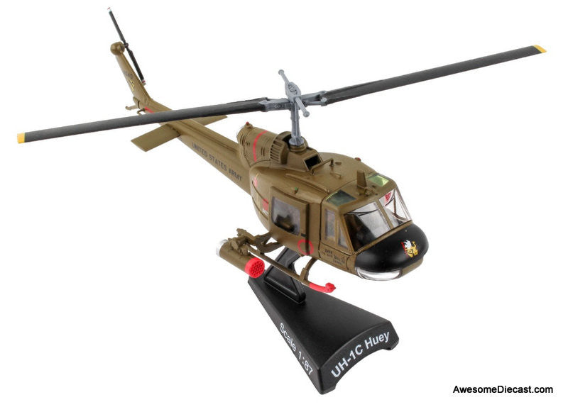 Postage Stamp 1:87 Bell UH-1C US Army Huey Gunship: 1st Cavalry Division