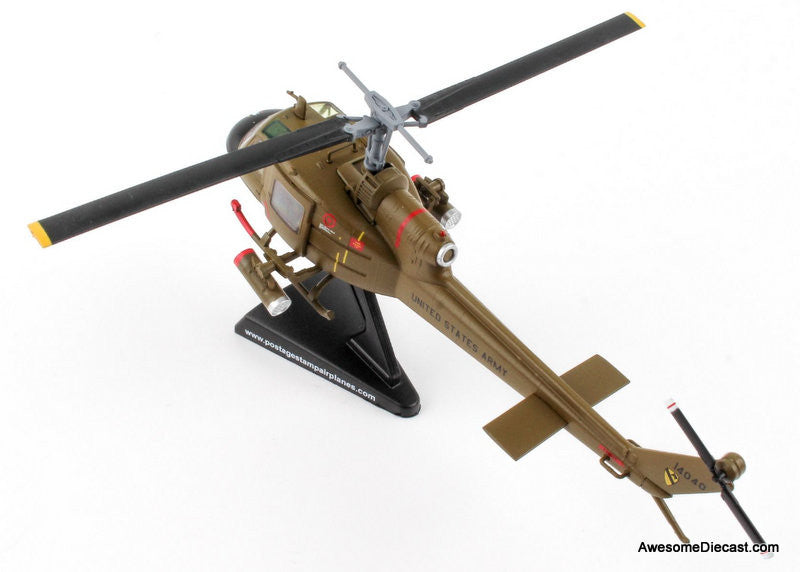 Postage Stamp 1:87 Bell UH-1C US Army Huey Gunship: 1st Cavalry Division