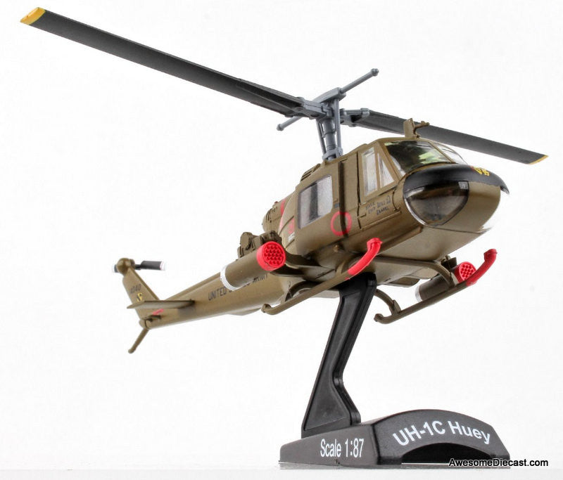 Postage Stamp 1:87 Bell UH-1C US Army Huey Gunship: 1st Cavalry Division