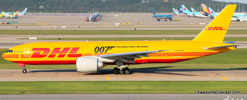 Boeing 777-F: DHL AeroLogic (Reg #D-AALM) 1:200 Diecast Model Plane by B-Models