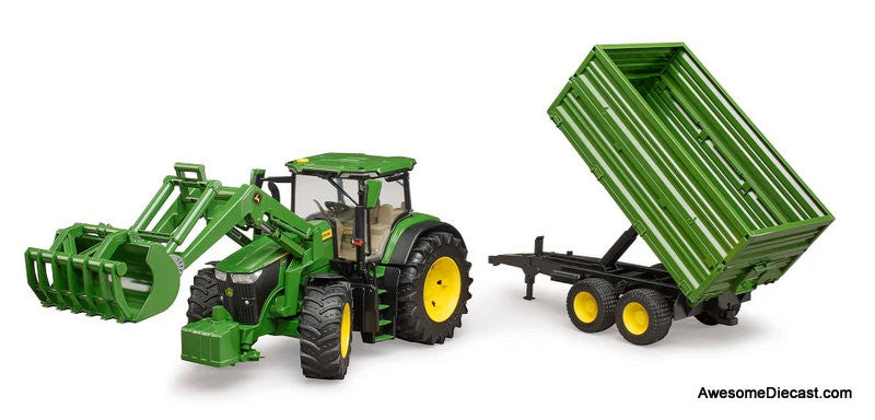 Bruder 1:16 John Deere 7R 350 w/Front Loader & Tipping Trailer