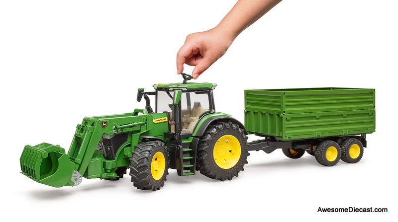 Bruder 1:16 John Deere 7R 350 w/Front Loader & Tipping Trailer
