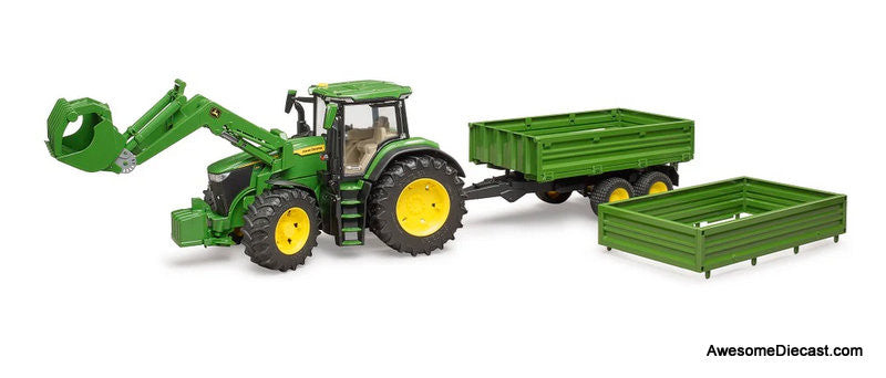 Bruder 1:16 John Deere 7R 350 w/Front Loader & Tipping Trailer