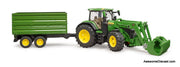 Bruder 1:16 John Deere 7R 350 w/Front Loader & Tipping Trailer