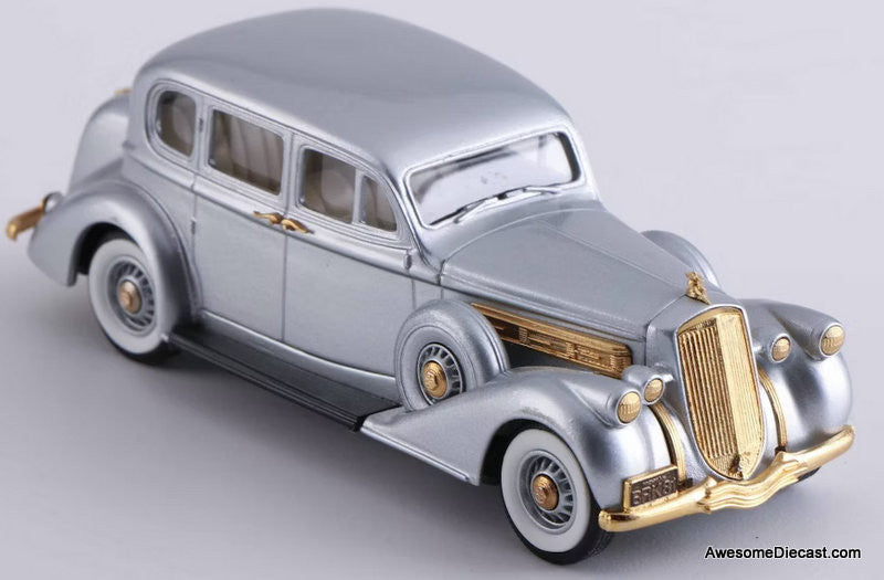 RARE!! Brooklin Models 1:43 1936 Pierce Arrow & Travelodge: Silver Anniversary Set