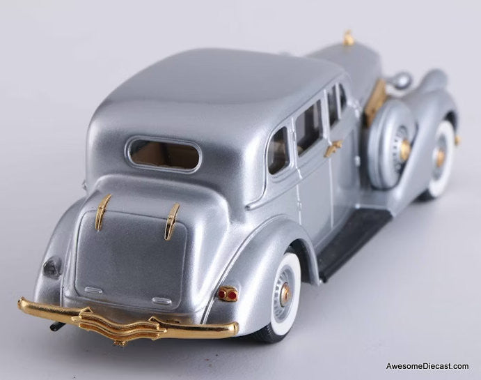RARE!! Brooklin Models 1:43 1936 Pierce Arrow & Travelodge: Silver Anniversary Set
