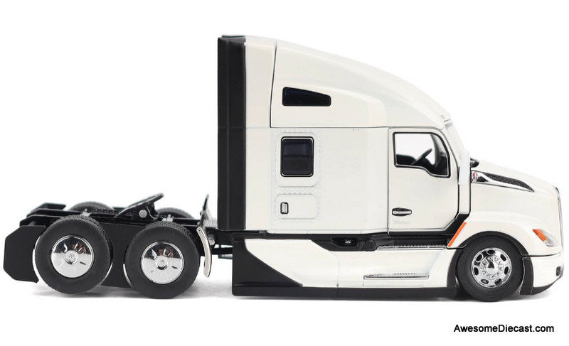 Diecast Masters 1:50 Kenworth T680 High Roof Sleeper Tractor, Pearlescent White