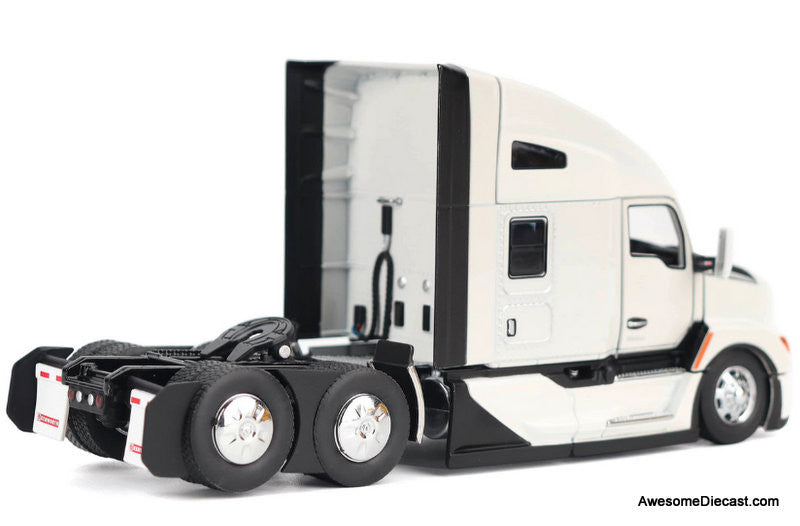 Diecast Masters 1:50 Kenworth T680 High Roof Sleeper Tractor, Pearlescent White