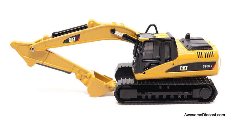 Diecast Masters 1:87 Kenworth T880s SBFS 40in-Sleeper Tandem Tractor w/Lowboy Trailer & Cat 320D L Hydraulic Excavator