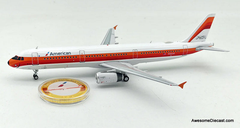 Inflight 200 1:200 Airbus A321-231:   American Airlines, PSA Heritage Livery (Reg #N582UW)