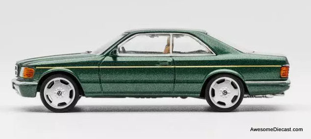 DCT 1:64 Mercedes Benz 500 SEC, Metallic Green – Awesome Diecast LLC