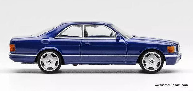 DCT 1:64 Mercedes Benz 500 SEC, Metallic Blue – Awesome Diecast LLC