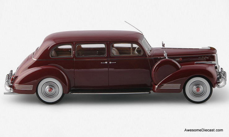 Esval Models 1:43 1941 Packard 180 7 Seat Limousine, Burgundy