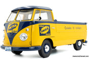 1950 Volkswagen T1 Pick-Up, Blue/Yellow IKEA 1:18 Diecast Model Vehicle by Solido