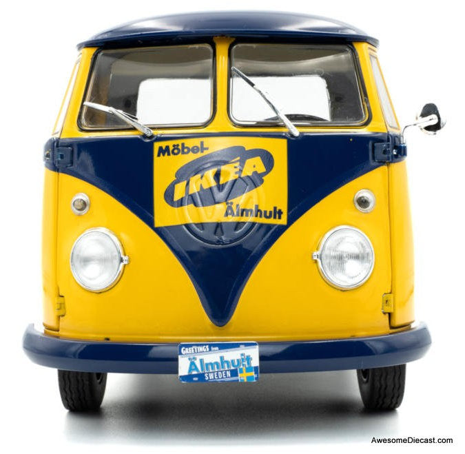 1950 Volkswagen T1 Pick-Up, Blue/Yellow IKEA 1:18 Diecast Model