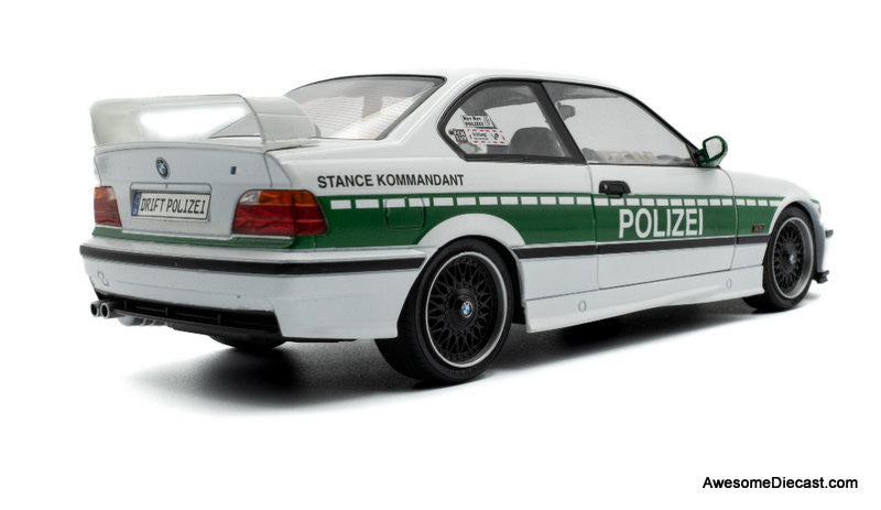 1991 BMW E36 M3 Coupe: Drift Police Car 1:18 Diecast Model Car by Solido
