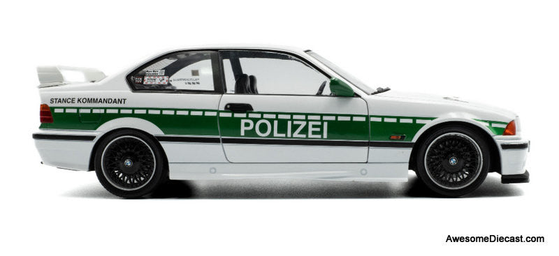 1991 BMW E36 M3 Coupe: Drift Police Car 1:18 Diecast Model Car by Solido