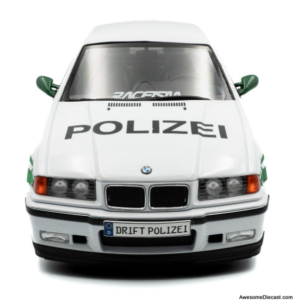 1991 BMW E36 M3 Coupe: Drift Police Car 1:18 Diecast Model Car by Solido
