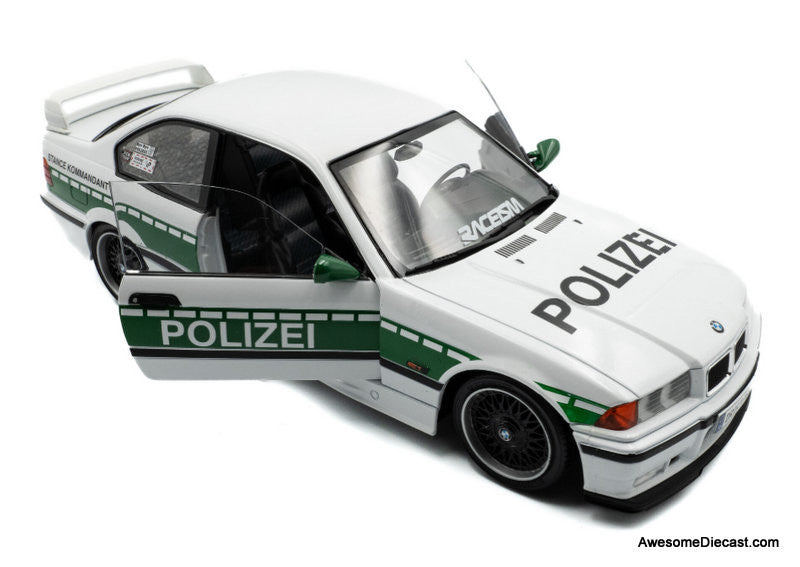1991 BMW E36 M3 Coupe: Drift Police Car 1:18 Diecast Model Car by Solido