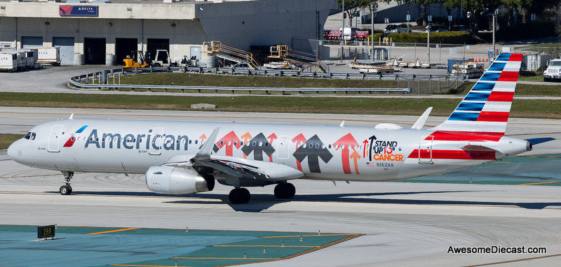 Inflight 200 1:200 Airbus A321-231: American Airlines, "Stand Up To Cancer" Livery (Reg #N162AA)