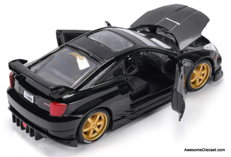 Maisto 1:24 Toyota Celica GT-S, Black/Carbon Fiber