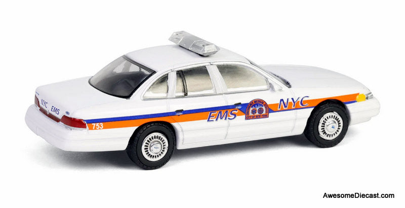 1994 Ford Crown Victoria: City of New York EMS 1:64 Diecast Model Car by Greenlight