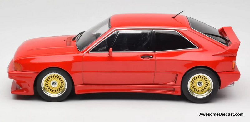 1980 Volkswagen Scirocco Rieger GTO Coupe, Red 1:18 Diecast Model Car by MCG