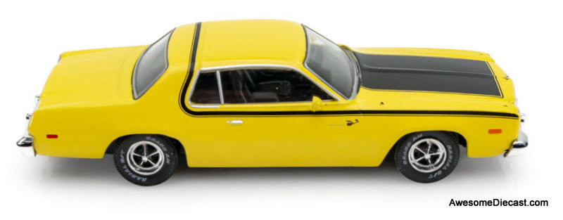 IXO 1:43 1975 Plymouth Fury Roadrunner, Yellow/Black