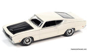 Johnny Lightning 1:64 1969 Ford Torino Talladega, Wimbledon White