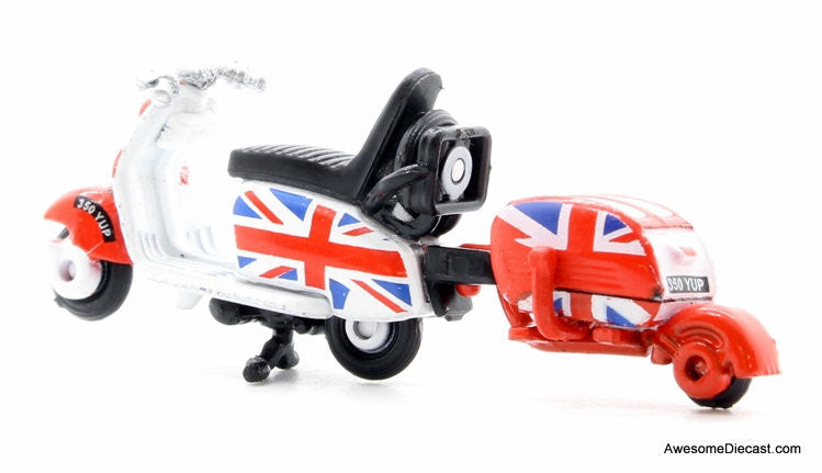 Oxford Diecast 1:76 Scooter & Mod Pod: Union Jack