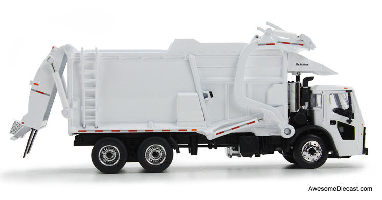 DCP by FG 1:64 Mack LR w/McNeilus Meridian Front Load Refuse Truck And Trash Bin, White