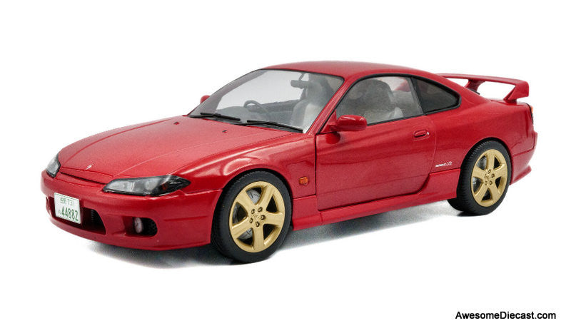 1999 Nissan Silvia S15 Spec-R Aero, Flame Red 1:18 Diecast Model Car by Solido