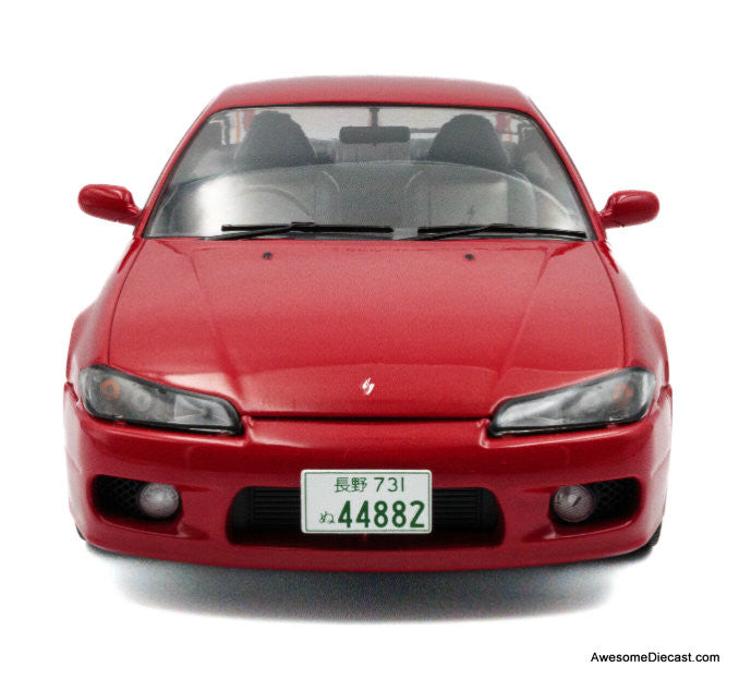 1999 Nissan Silvia S15 Spec-R Aero, Flame Red 1:18 Diecast Model