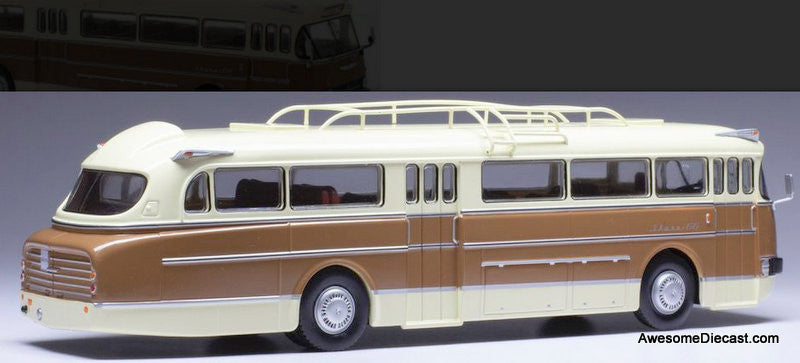 1972 Ikarus 66 Motor Coach, Brown/Beige 1:43 Diecast Model Bus by IXO