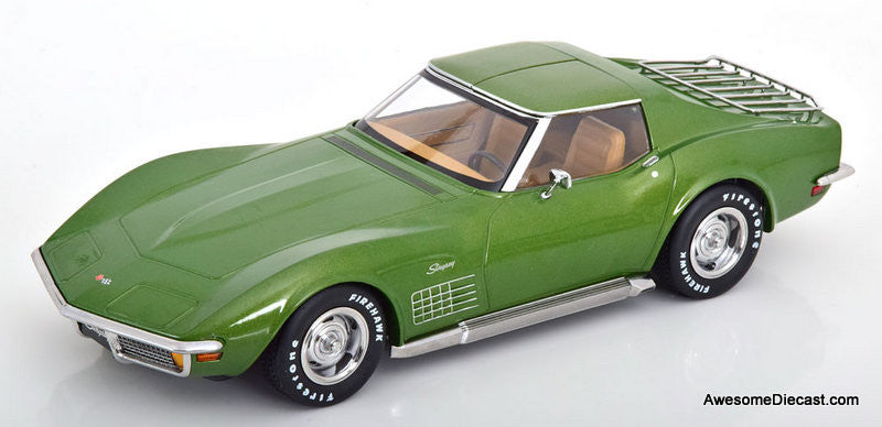 KK Scale 1:18 1972 Chevrolet Corvette C3, Metallic Green