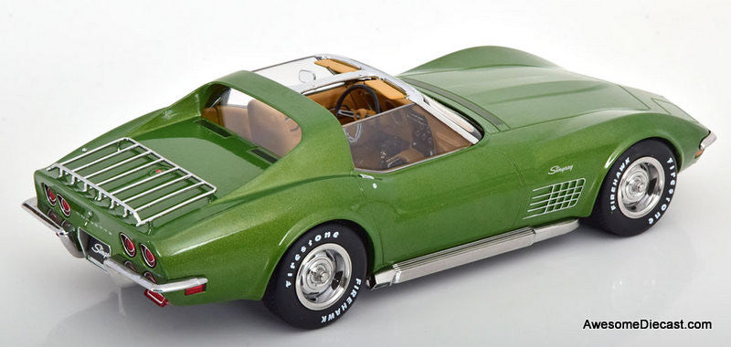 KK Scale 1:18 1972 Chevrolet Corvette C3, Metallic Green